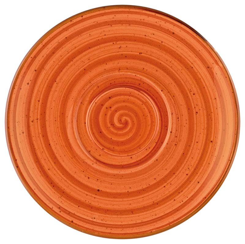 Bonna Aura Terracotta Gourmet multi purpose saucer 19cm orange - 12 pcs.