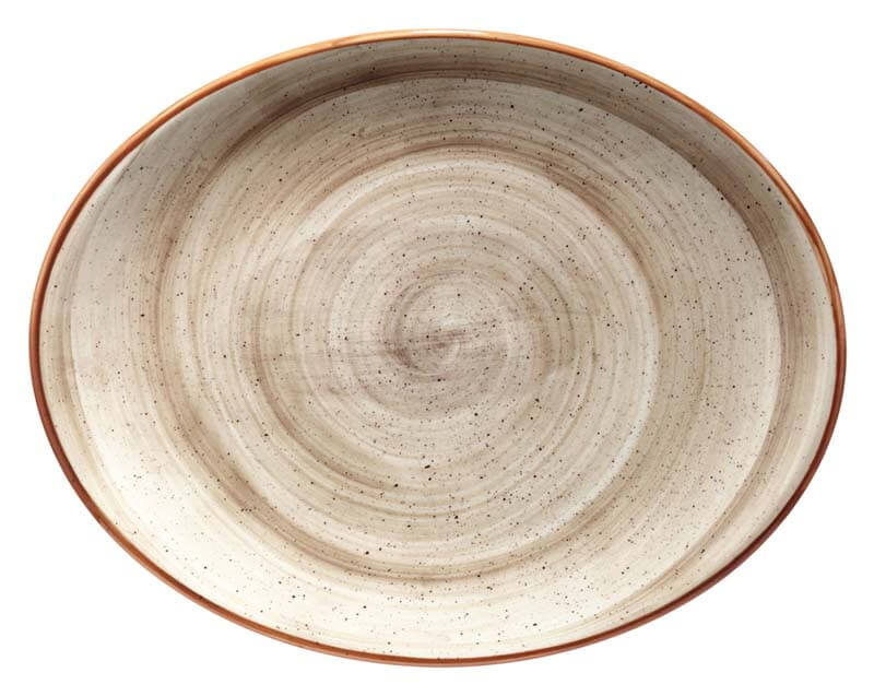 Bonna Aura Terrain Moove Oval plate 31x24cm beige - 6 pcs.