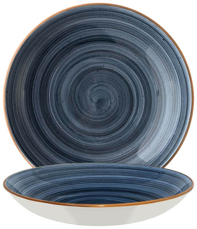 Bonna Aura Dusk Bloom Deep plate 25cm blue - 6 pcs.