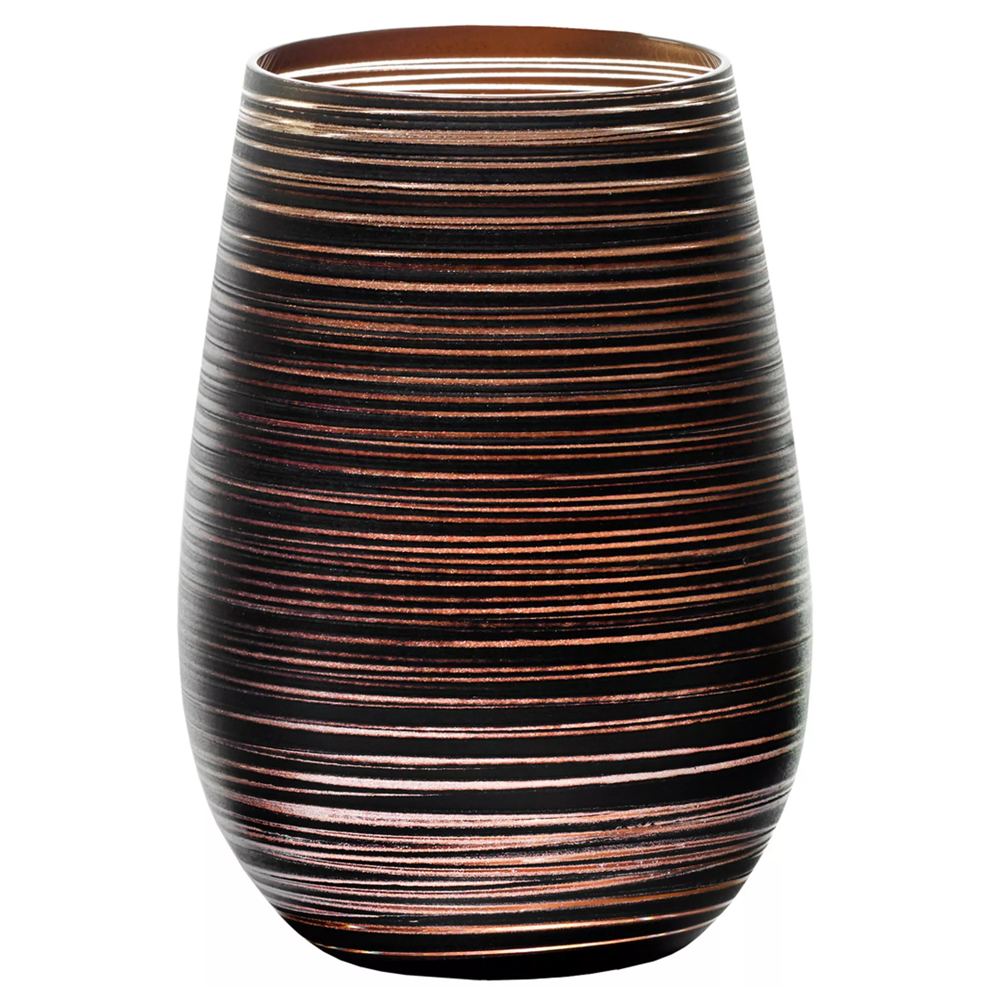 Tumbler from the series (1 Stölzle - \'Twister\' black-bronze by in 465ml