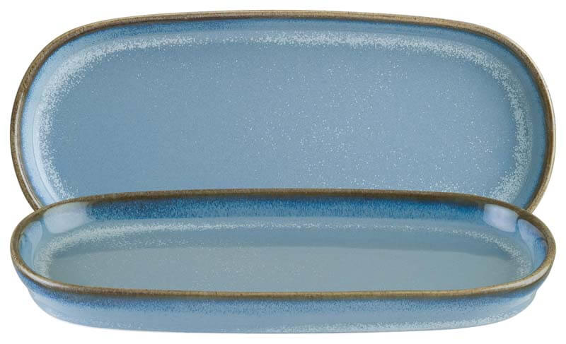 Bonna Sky Hygge Deep oval plate 21x10cm, 23cl blue - 12 pcs.