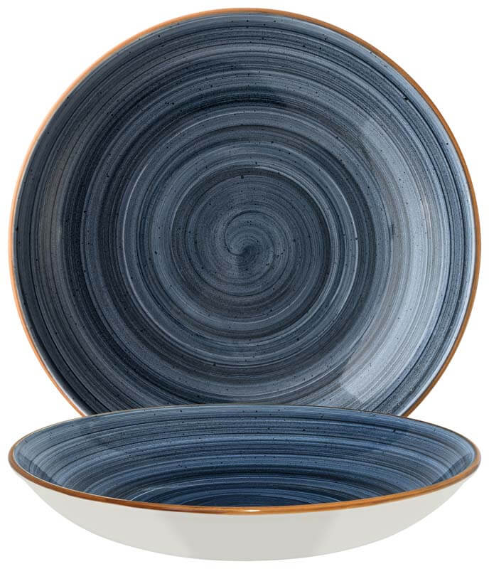 Bonna Aura Dusk Bloom Deep plate 23cm blue - 6 pcs.