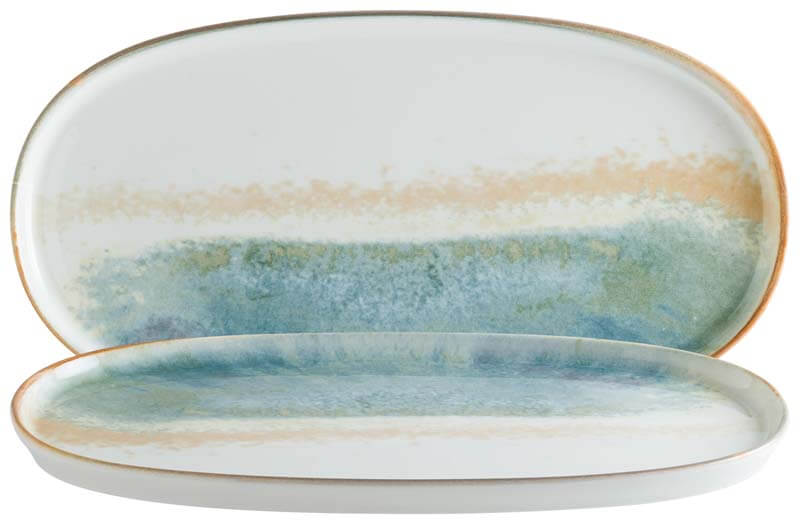 Bonna Fium Hygge oval plate 30x16cm blue - 6 pcs.