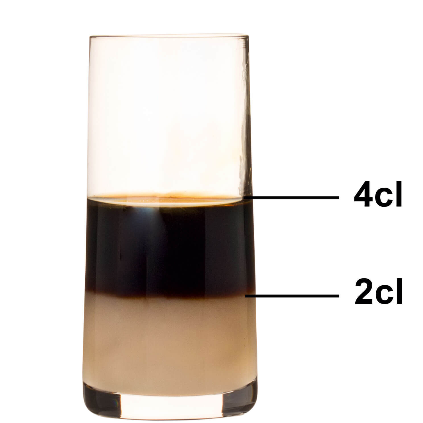 Shot glass Mode, Rona - 90ml, 2+4cl CM (1 pc.)