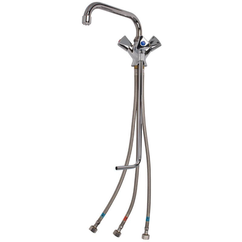 Mixer tap hot/cold 1 sink - low pressure