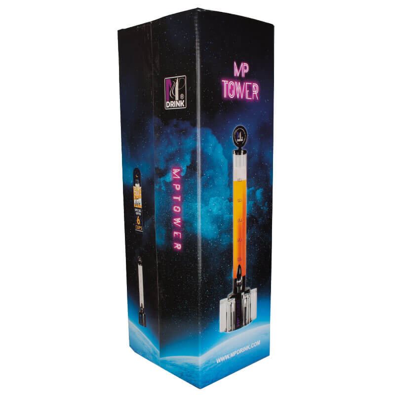 Beer tower / drink dispenser MP Tower - incl. 6 cups