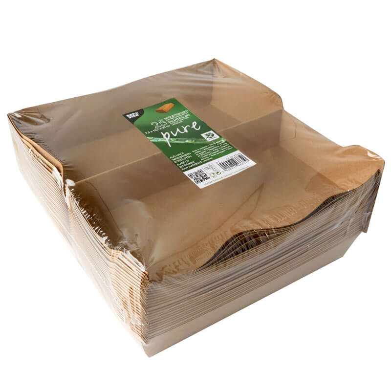 Baguette box, cardboard brown - 7,5x23,5x12cm (25 pcs.)