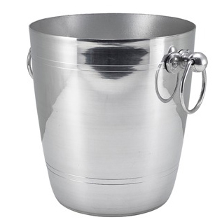 Wine bucket, aluminum, ring handles - 5,0l