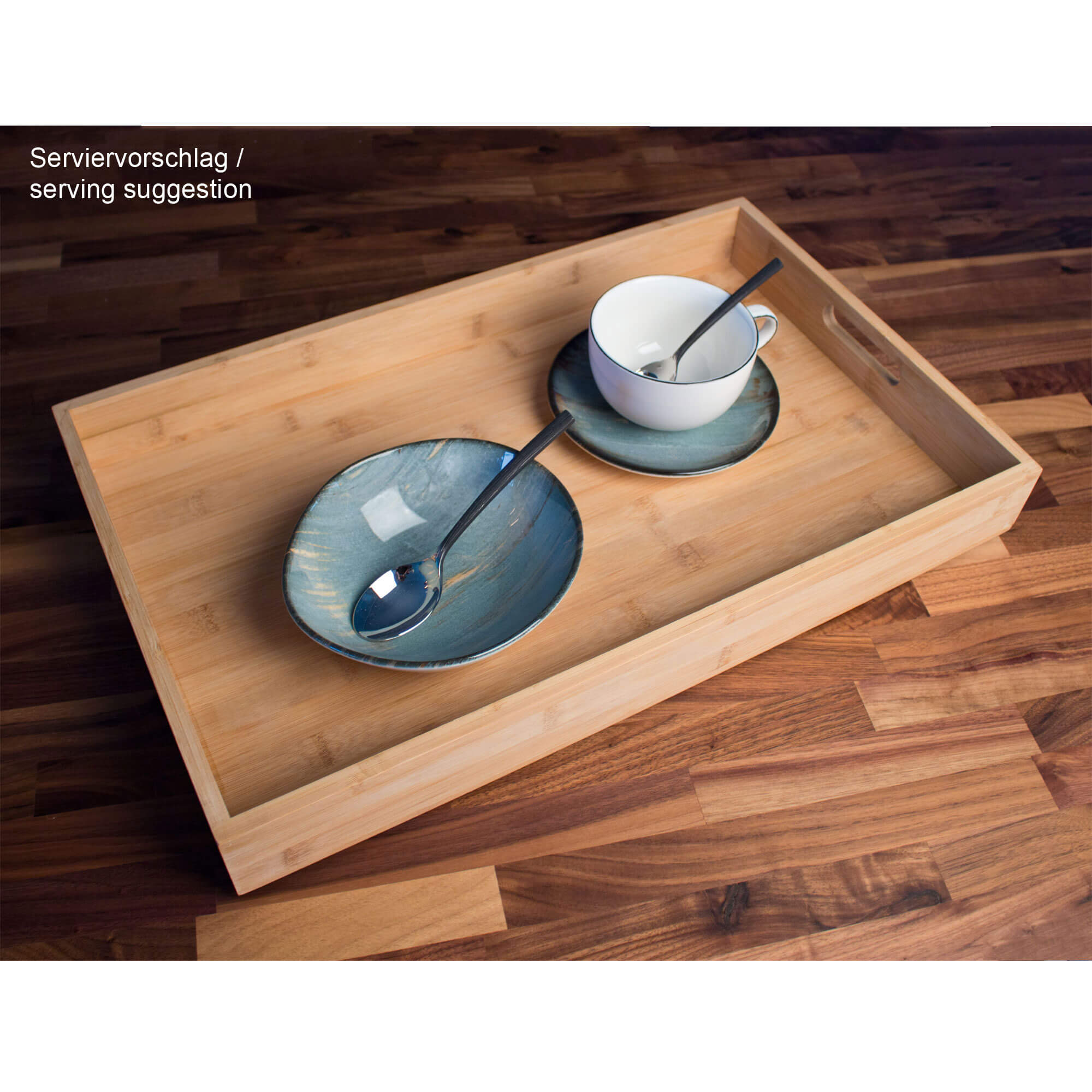 Serving tray bamboo - 53x32,5x6,5cm (GN1/1)