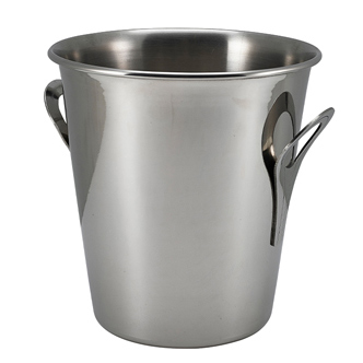 Wine Bucket, stainless steel, handles - 21,5x20,5cm