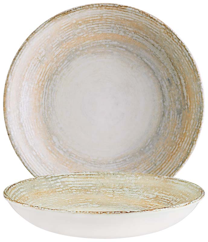 Bonna Patera Bloom Deep plate 25cm beige - 6 pcs.