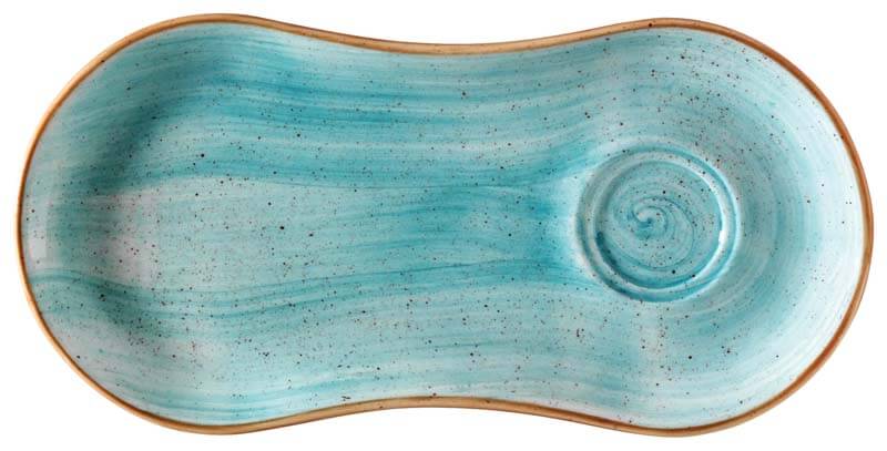 Bonna Aura Aqua Gourmet Set plate 25x12cm turquoise - 12 pcs.