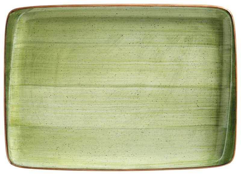 Bonna Aura Therapy Moove Plate 23x16cm green - 12 pcs.