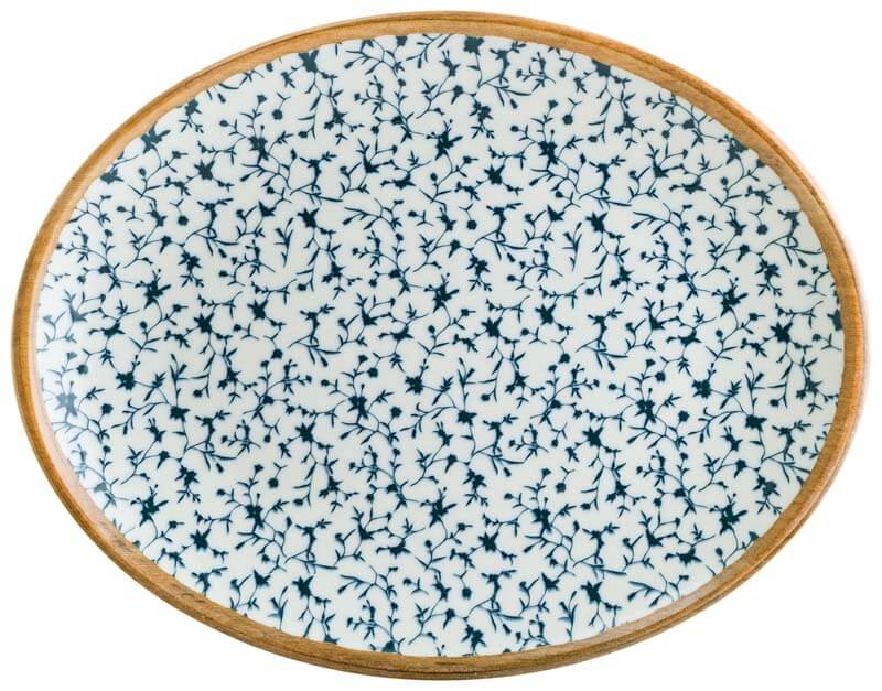 Bonna Calif Moove Oval plate 31x24cm blue - 6 pcs.