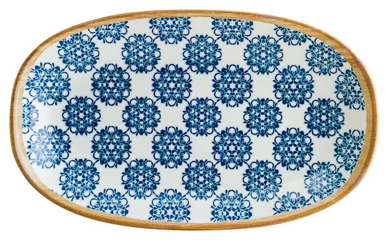 Bonna Lotus Gourmet Oval plate 15x8,5cm blue - 12 pcs.