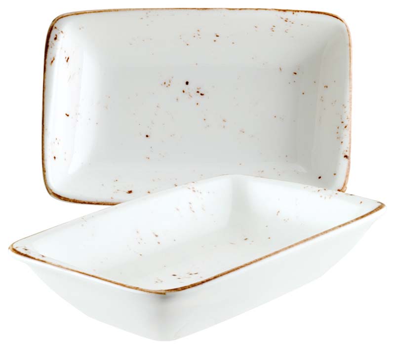 Bonna Grain Moove Rectangular dish 16x9cm cream - 12 pcs.