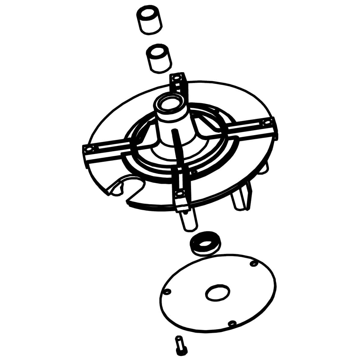 Complete intermediate flange - Santos #10 (10500)