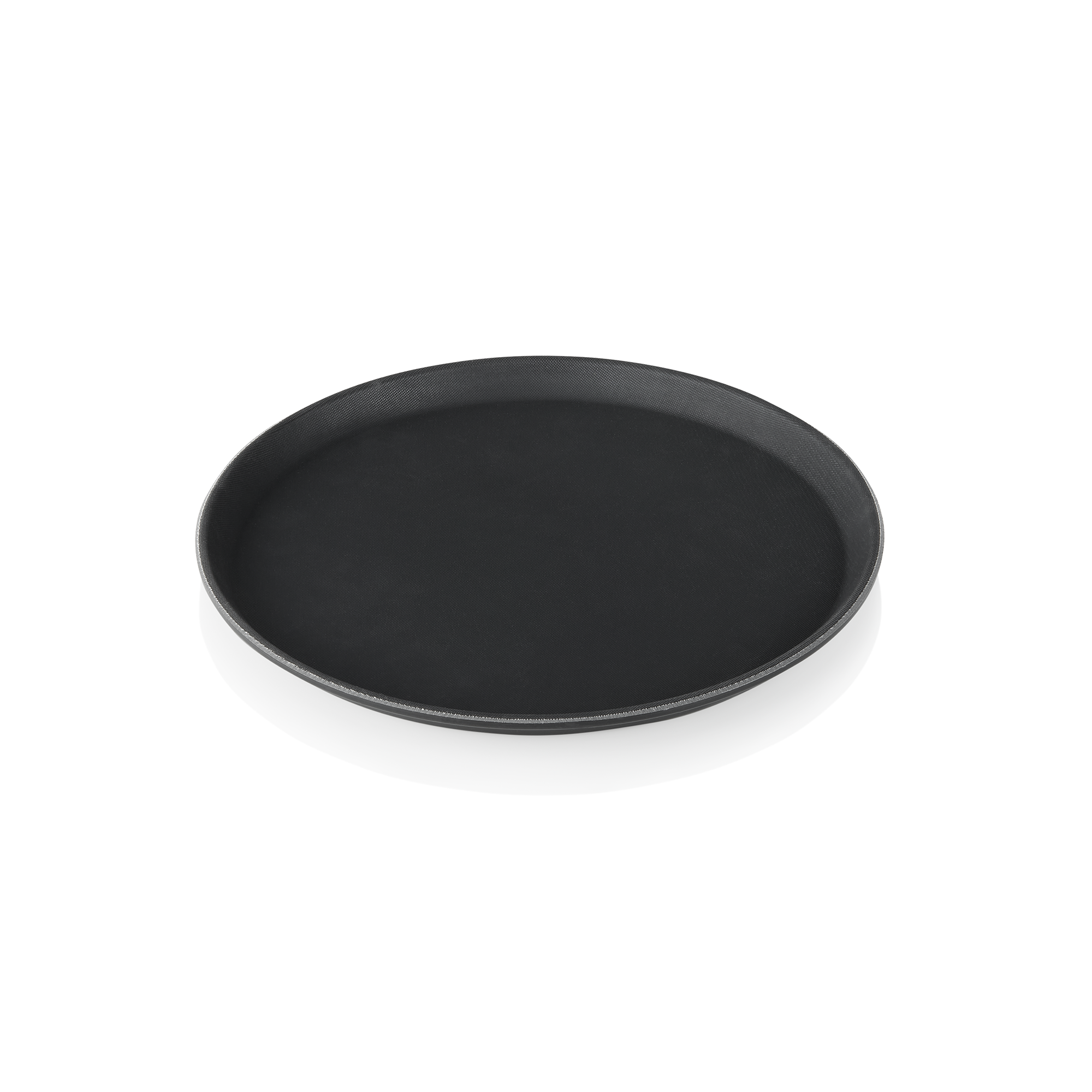 Non-slip tray, black polypropylene - 45cm