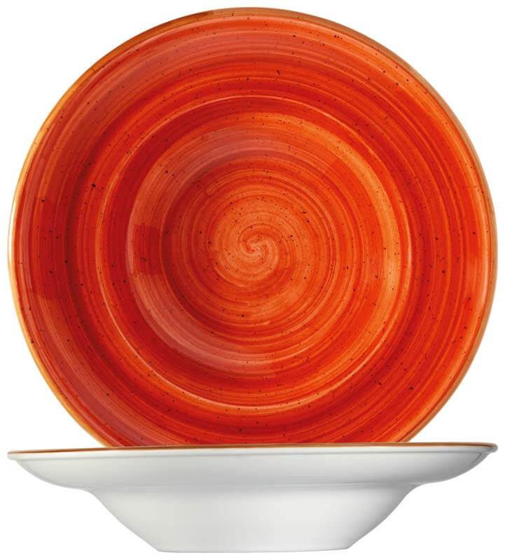 Bonna Aura Terracotta Gourmet Pasta plate 27cm orange - 6 pcs.