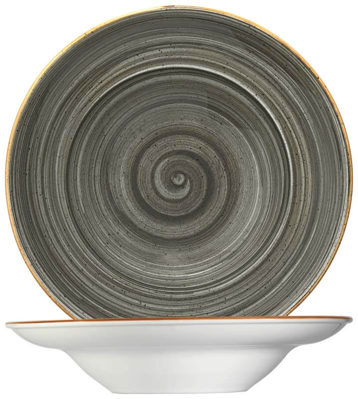 Bonna Aura Space Gourmet Pasta plate 27cm grey - 6 pcs.