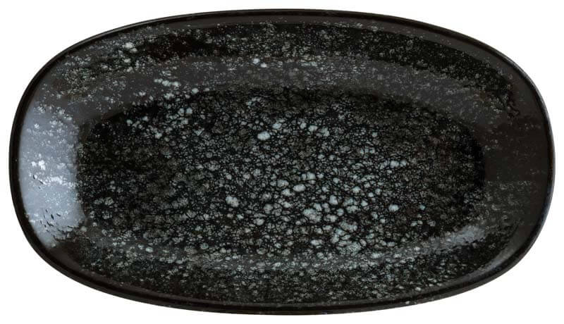 Bonna Cosmos Black Oval plate 24x14cm black - 12 pcs.