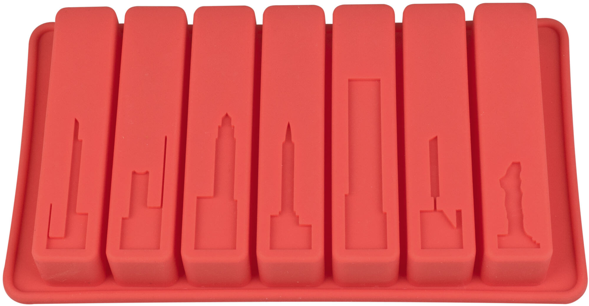 Ice tray spears New York, Silicone - 10x2x2cm