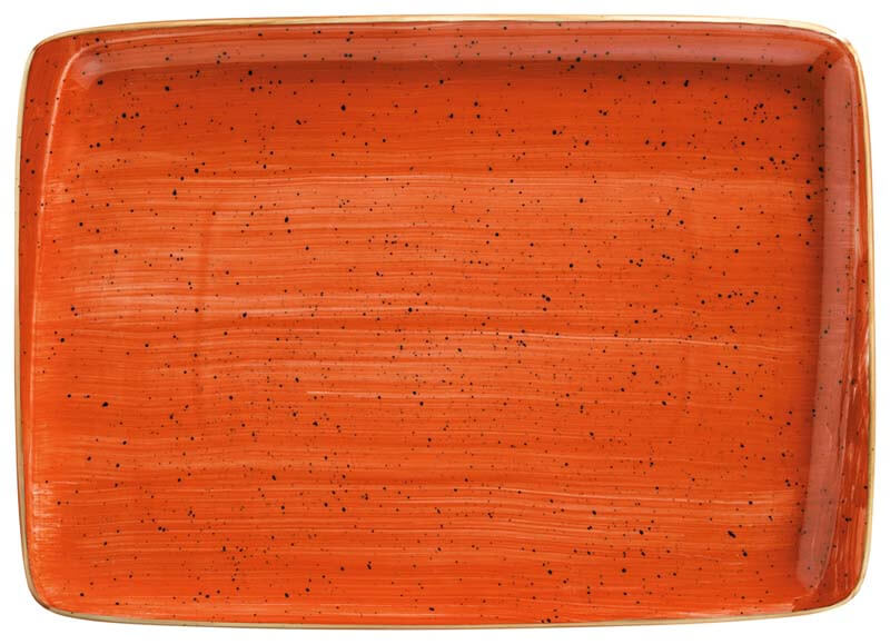 Bonna Aura Terracotta Moove Plate 23x16cm orange - 12 pcs.