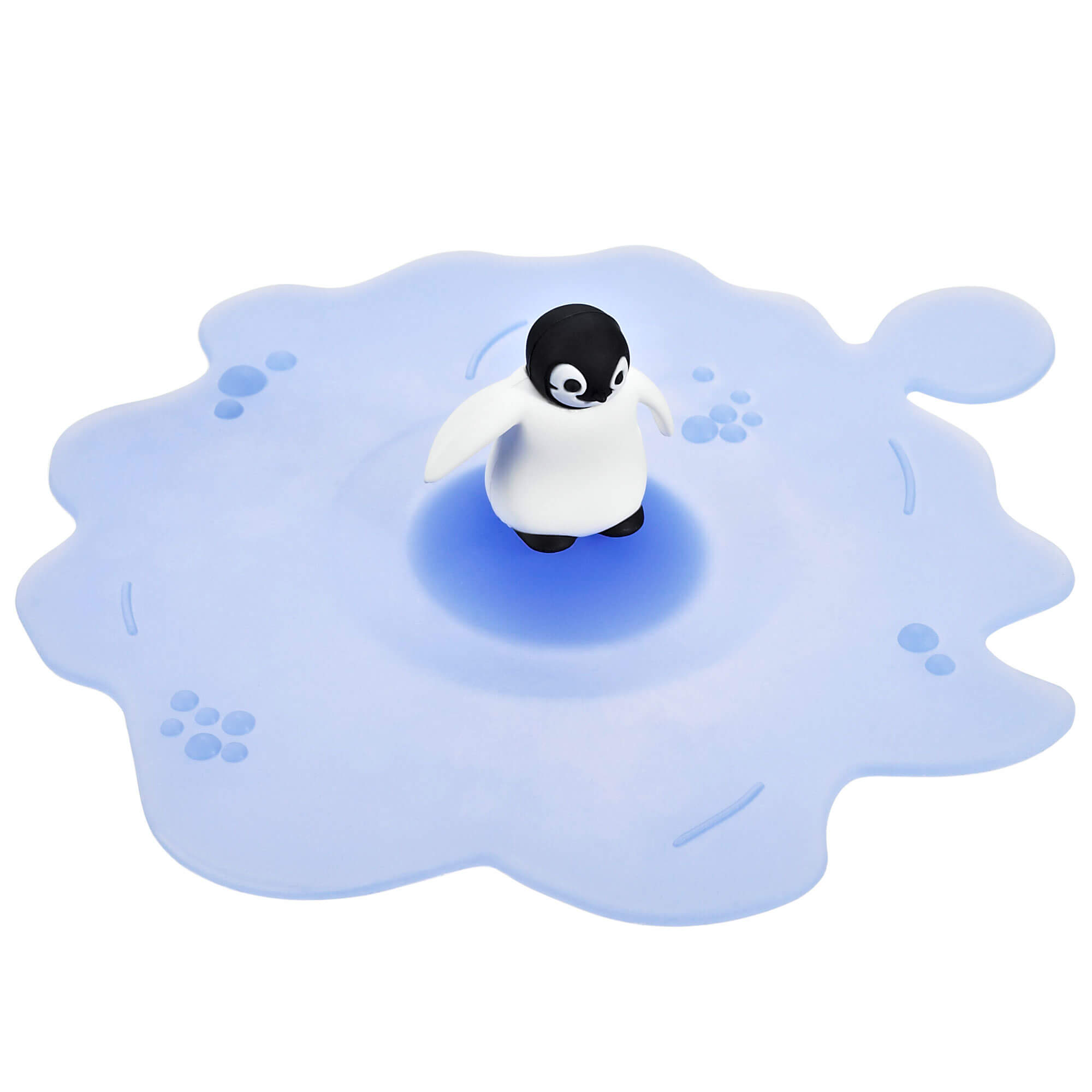 Glass lid silicone, Lurch - penguin (10,5cm)