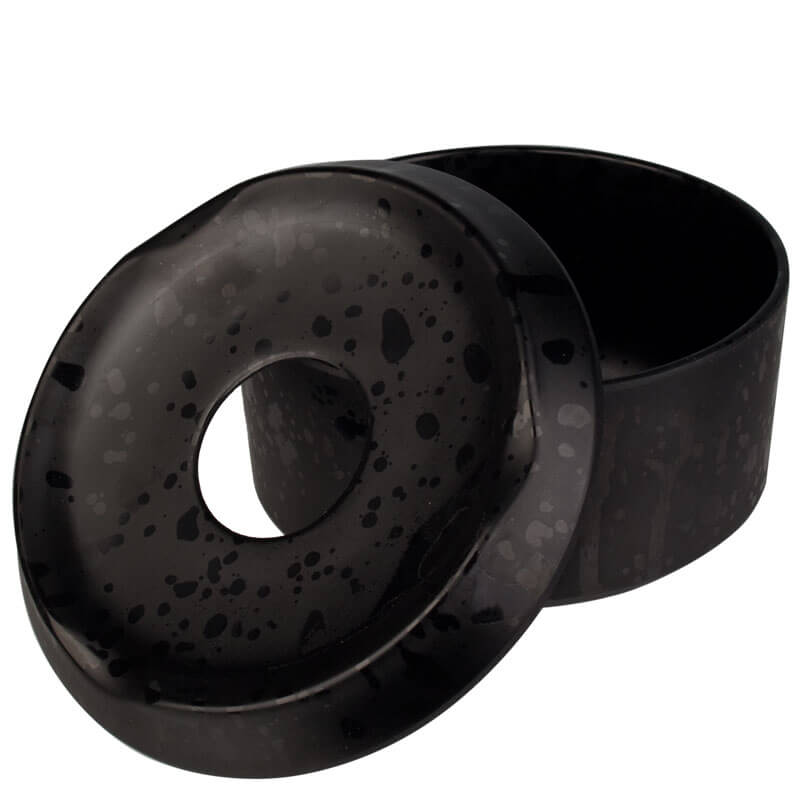 Ashtray black Splatter - melamine (11cm)