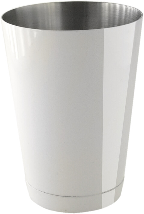 Speedshaker white, bottom cap - stainless steel (450ml)