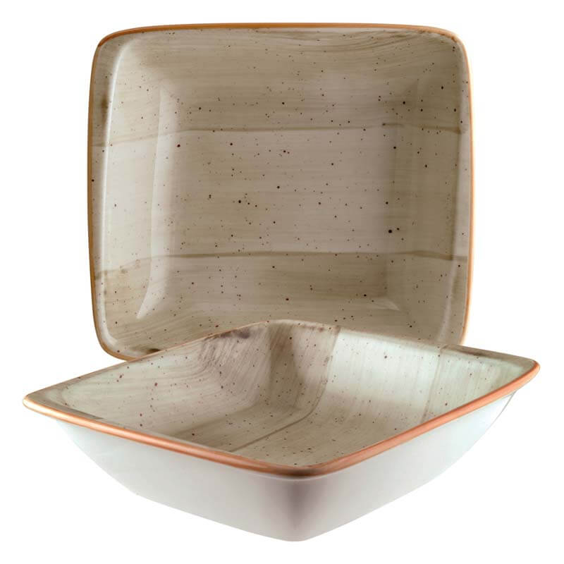 Bonna Aura Terrain Moove Deep plate 19x17cm beige - 12 pcs.