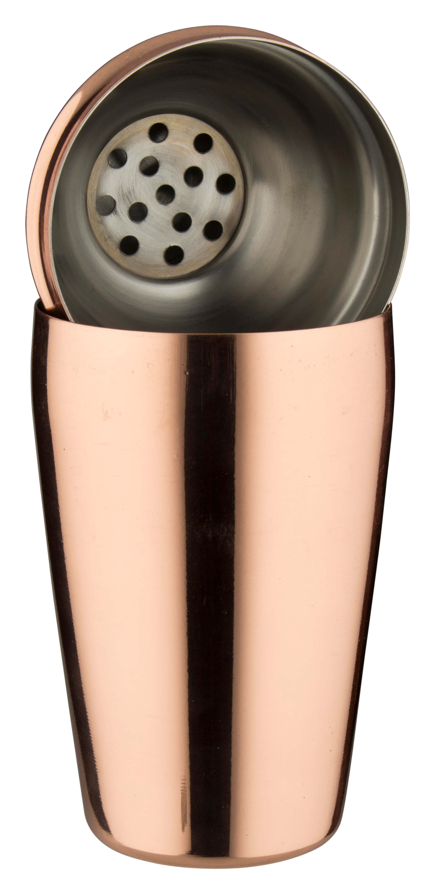 Cocktail Shaker, Edelstahl copper colored, polished, tripartite - 500ml