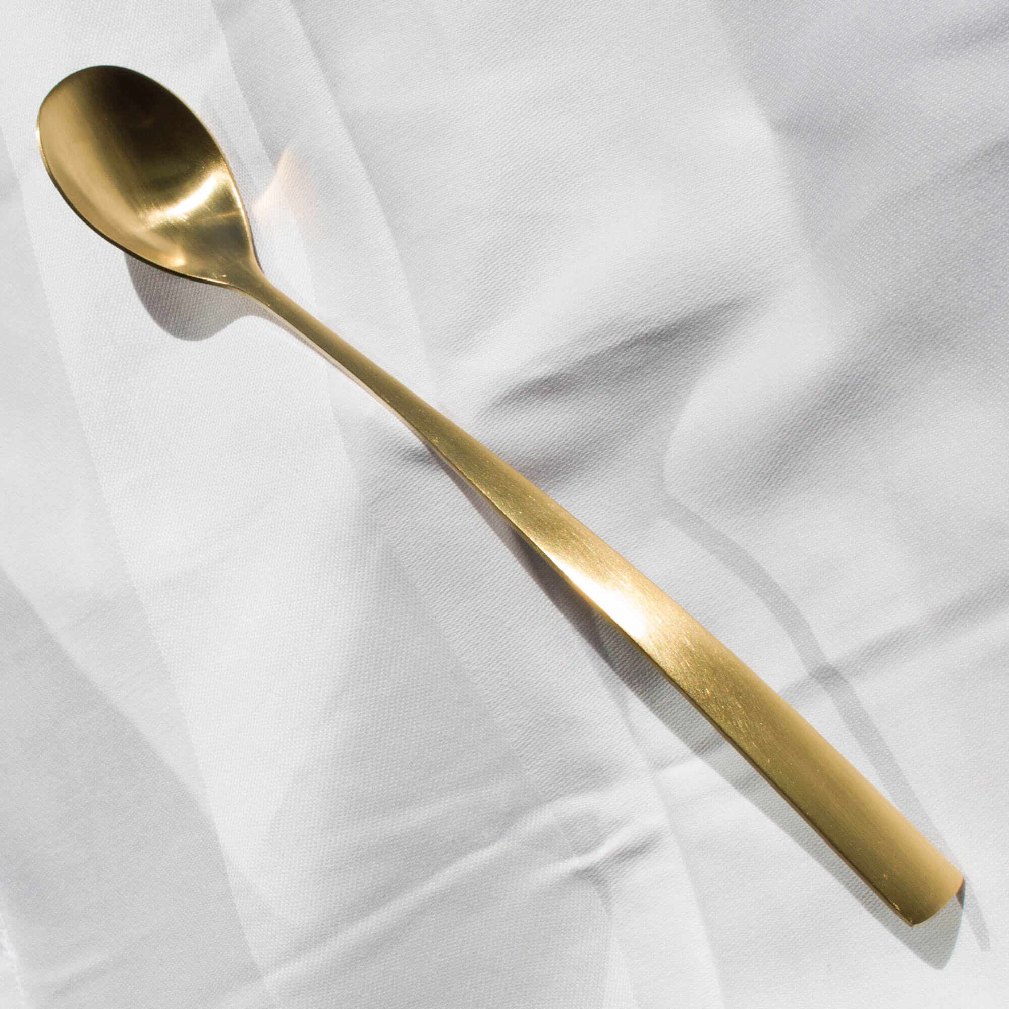 Soda spoon Comas BCN - gold-colored (12 pcs.)