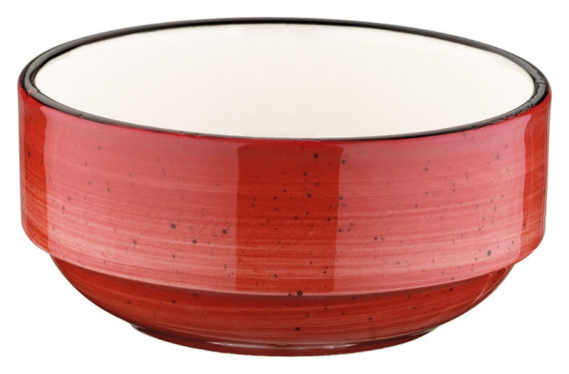 Bonna Aura Passion Banquet Stackable bowl 12cm red - 12 pcs.