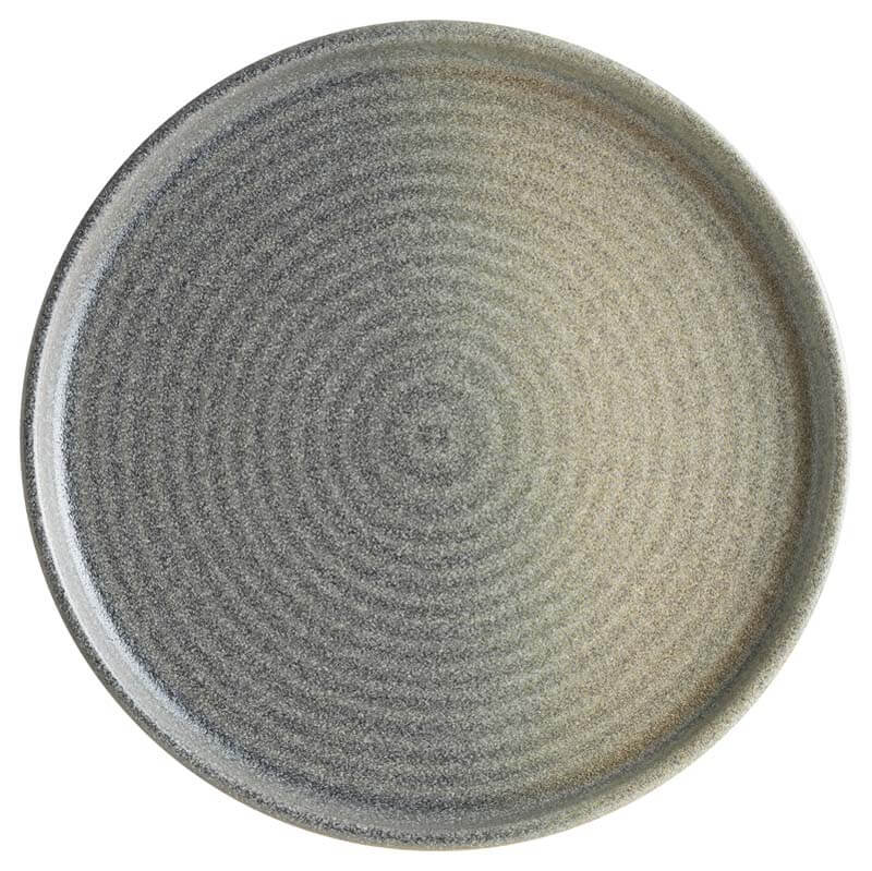 Bonna Hornfels Ripple Plate 16cm grey - 12 pcs.