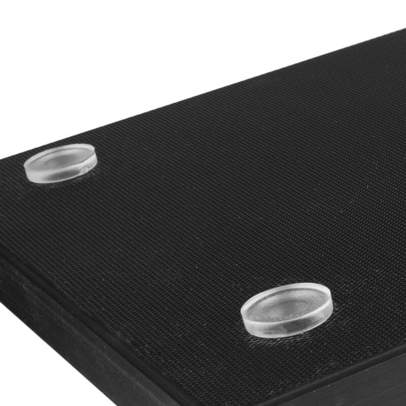 Cutting board with juice groove, HDPE black, Prime Bar - 30x20x2cm