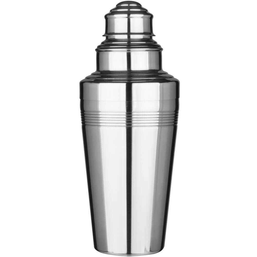 Cocktail shaker Coley without foot, stainless steel, tripartite, polished - 500ml