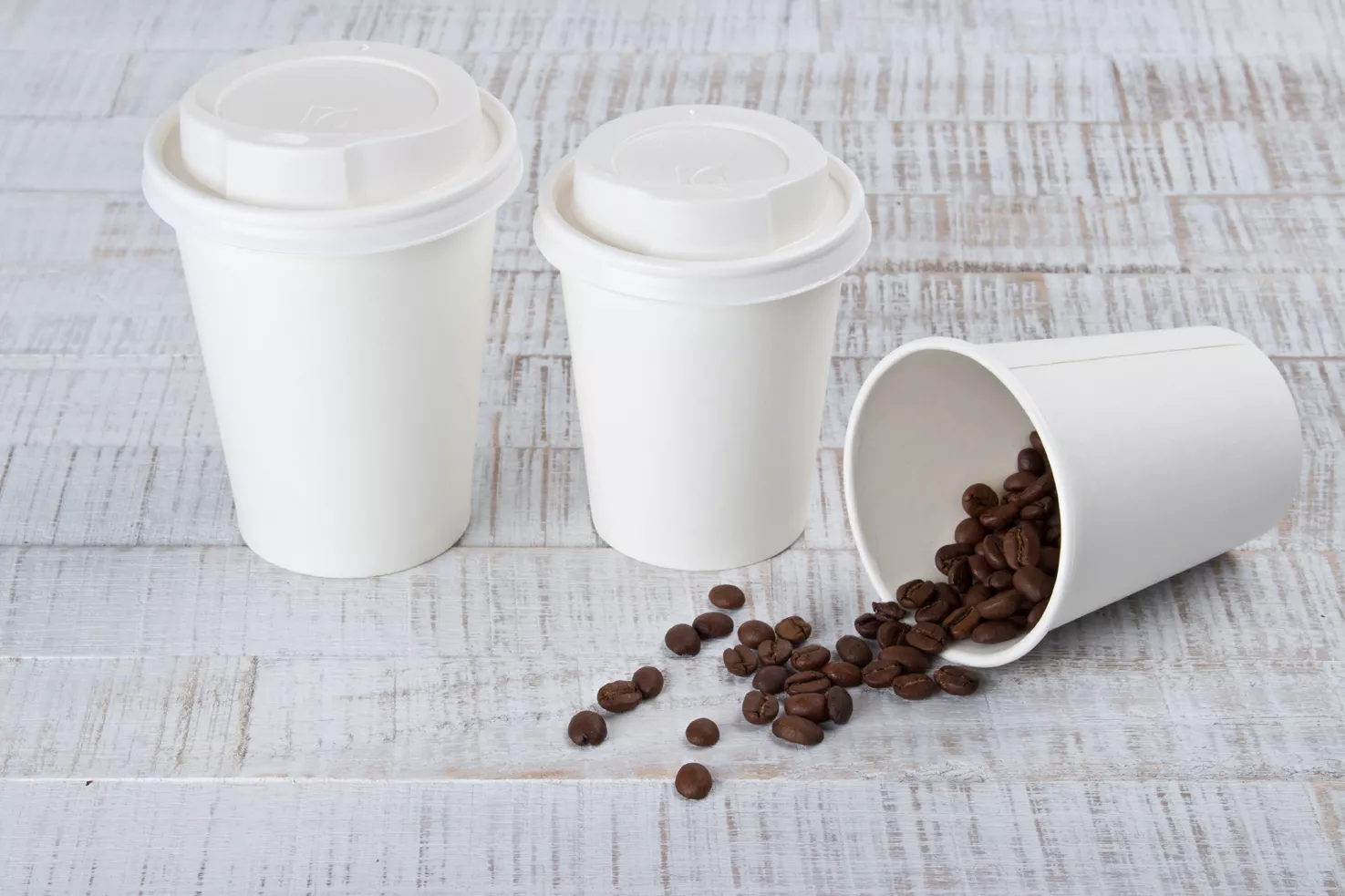 Plastic-free paper cups 200ml/300ml (Coffee To-Go)