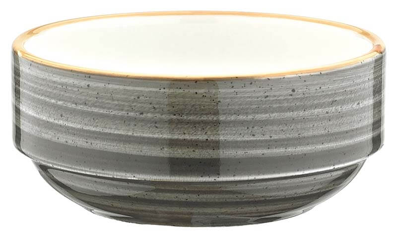 Bonna Aura Space Banquet Stackable bowl 12cm grey - 12 pcs.