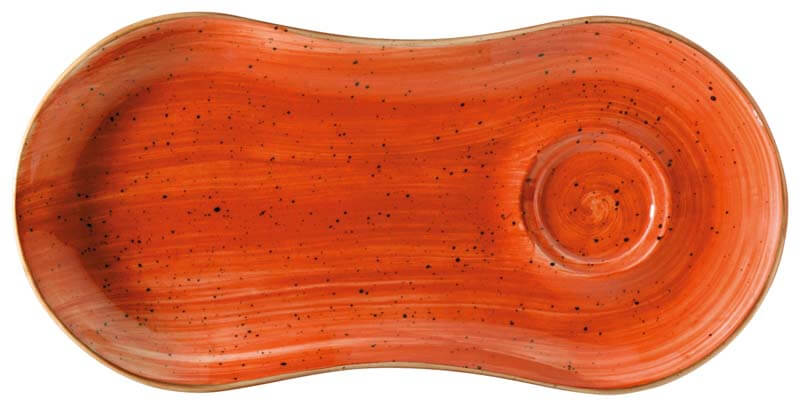 Bonna Aura Terracotta Gourmet Set plate 25x12cm orange - 12 pcs.