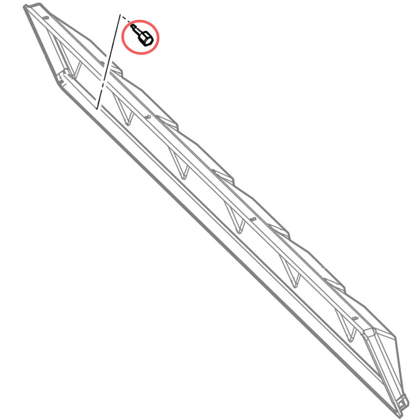 Hoshizaki thumb screw for deflector plate lateral