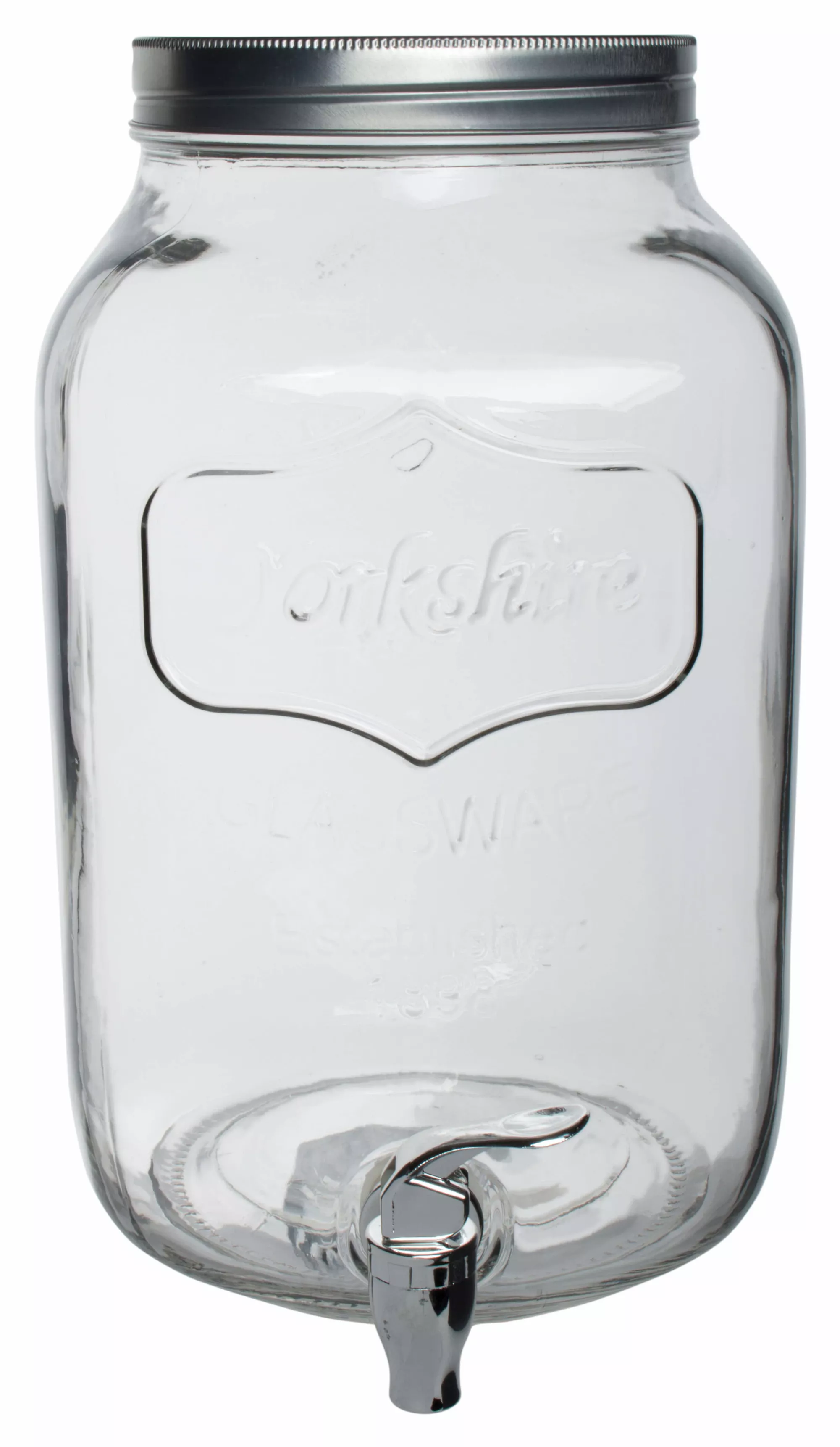 Yorkshire Glass Juice Dispenser 1.5 Liters Each, Triple Jar