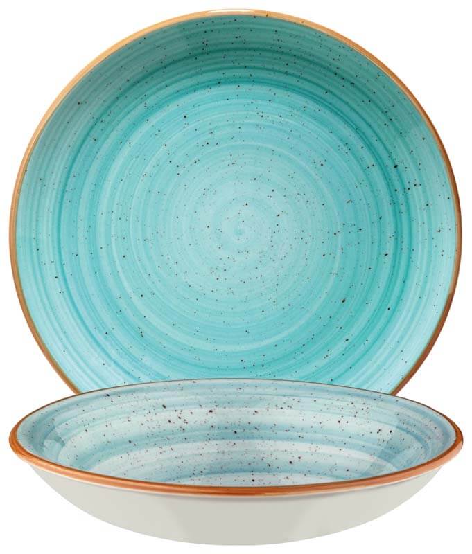 Bonna Aura Aqua Gourmet Deep plate 20cm turquoise - 12 pcs.