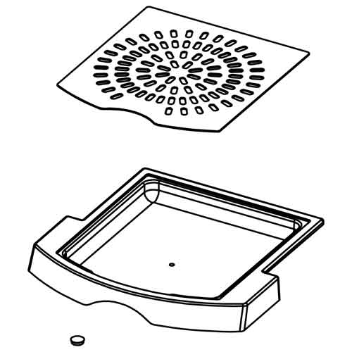 Complete drip tray - Santos #53 (53800)