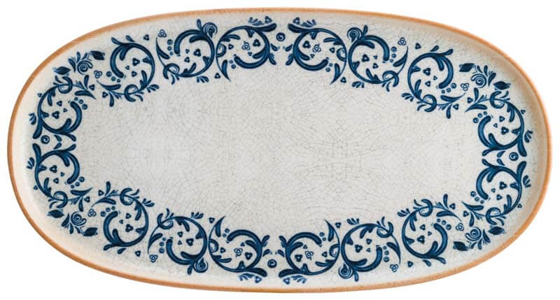 Bonna Viento Hygge oval plate 30x16cm blue - 6 pcs.