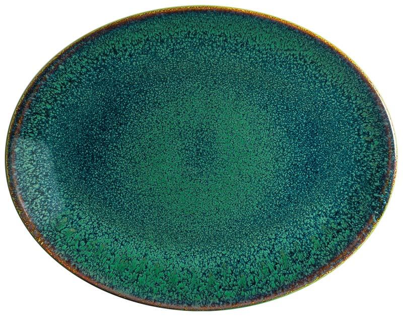 Bonna Ore Mar Moove Oval plate 31x24cm green - 6 pcs.