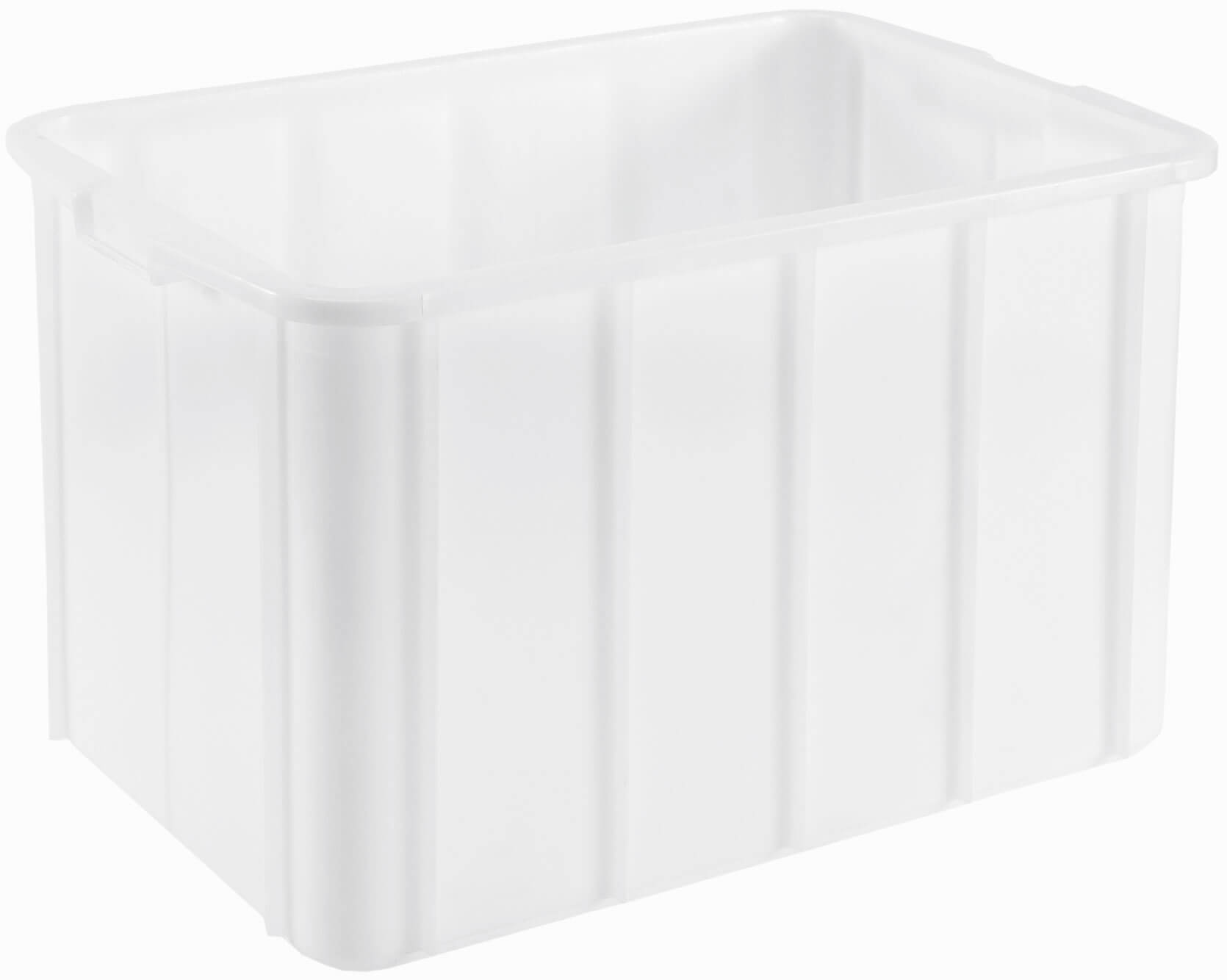 Stacking and transport container Classic white - 660x450x410mm (96l)