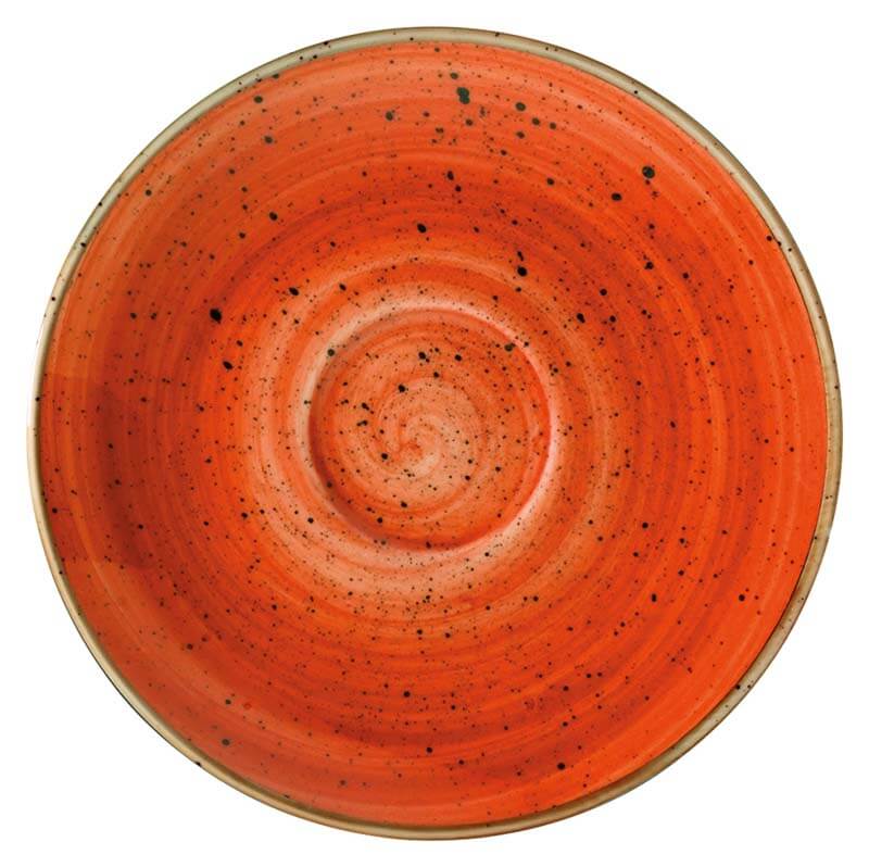 Bonna Aura Terracotta Rita Saucer 12cm orange - 6 pcs.