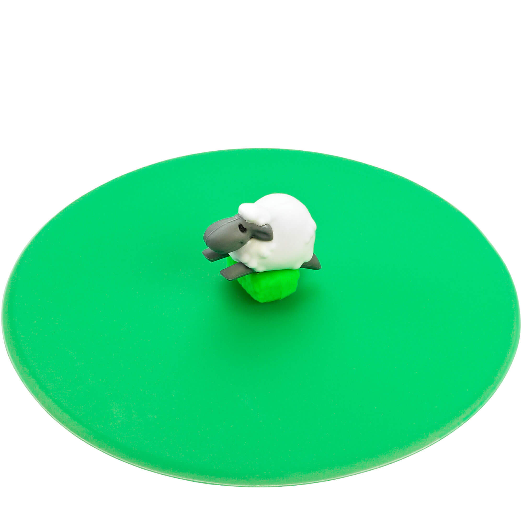 Glass lid silicone, Lurch - farm animals sheep (10,5cm)