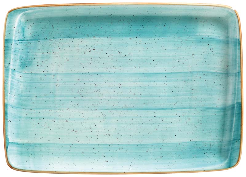 Bonna Aura Aqua Moove plate 36x25cm turquoise - 6 pcs.